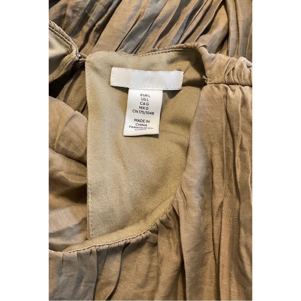 H&M ~Voluminous Tie-Detail Dress (Nwot) - Picture 5 of 7